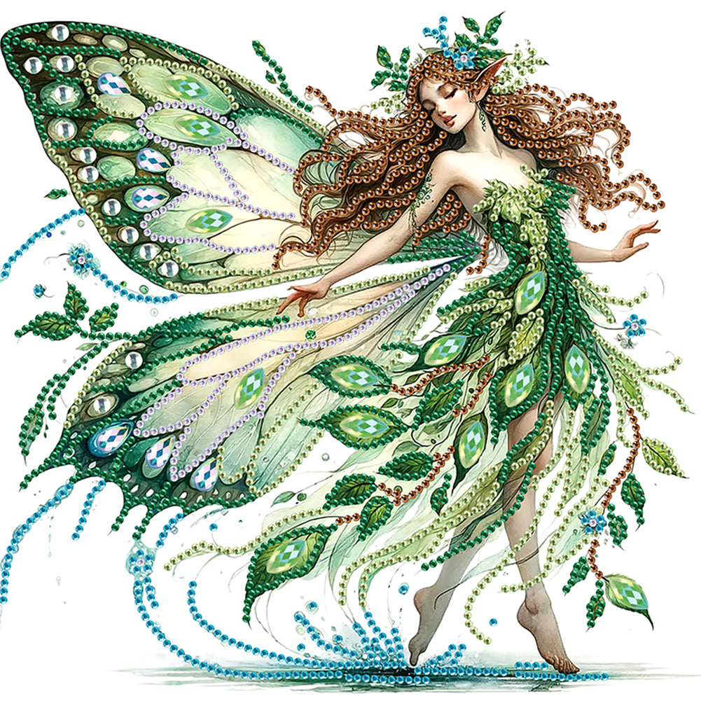 Diamond Painting - Partial Special Shaped - Elf fairy (30*30CM)