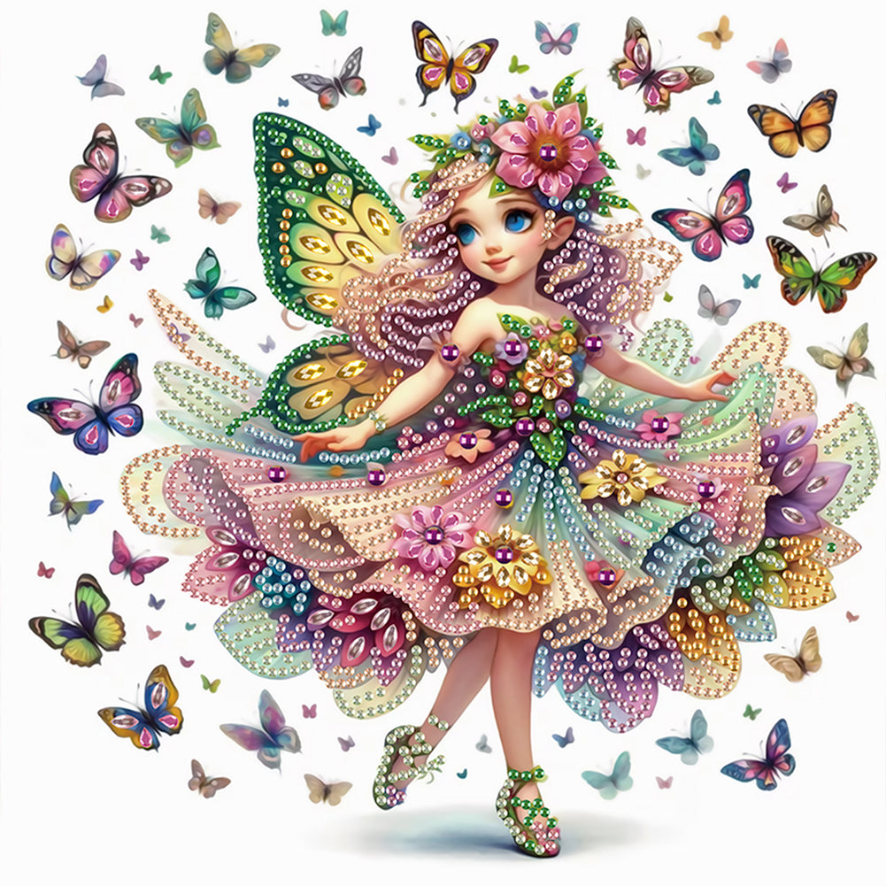 Diamond Painting - Partial Special Shaped - Elf fairy (30*30CM)