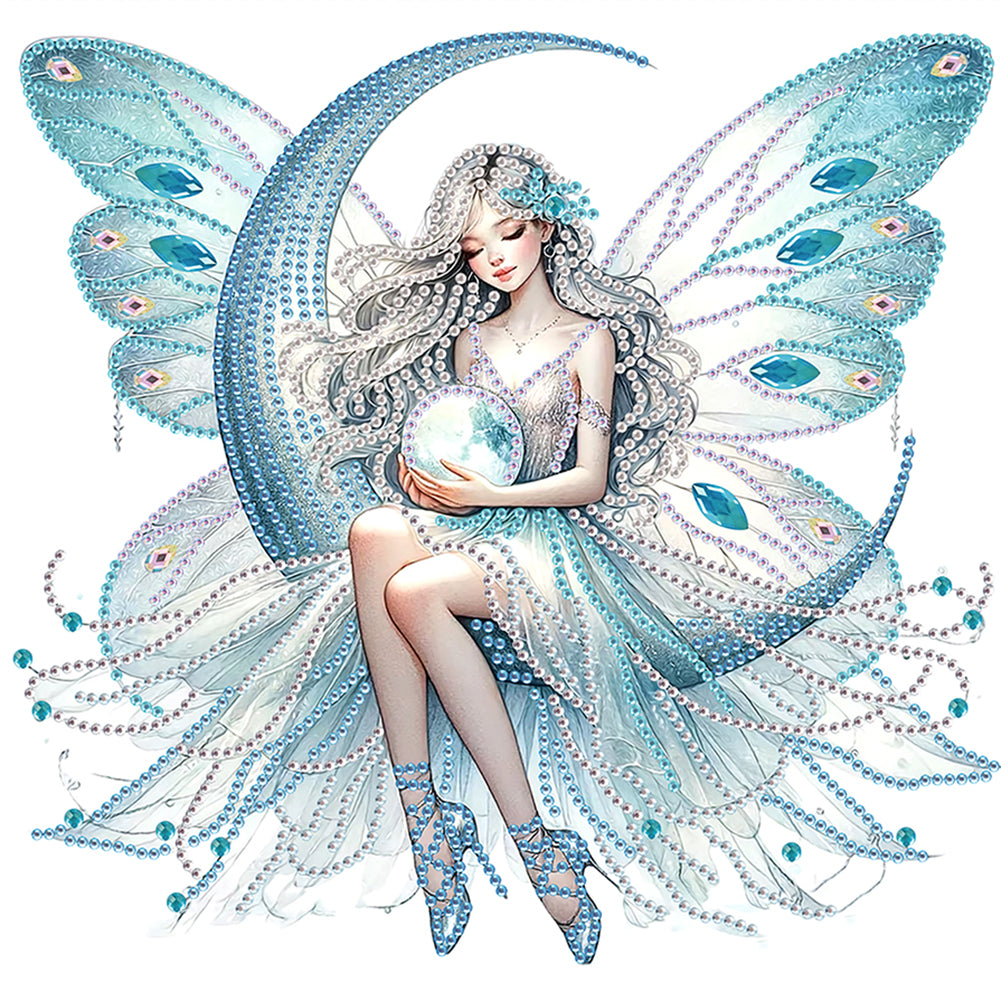 Diamond Painting - Partial Special Shaped - Elf fairy (30*30CM)