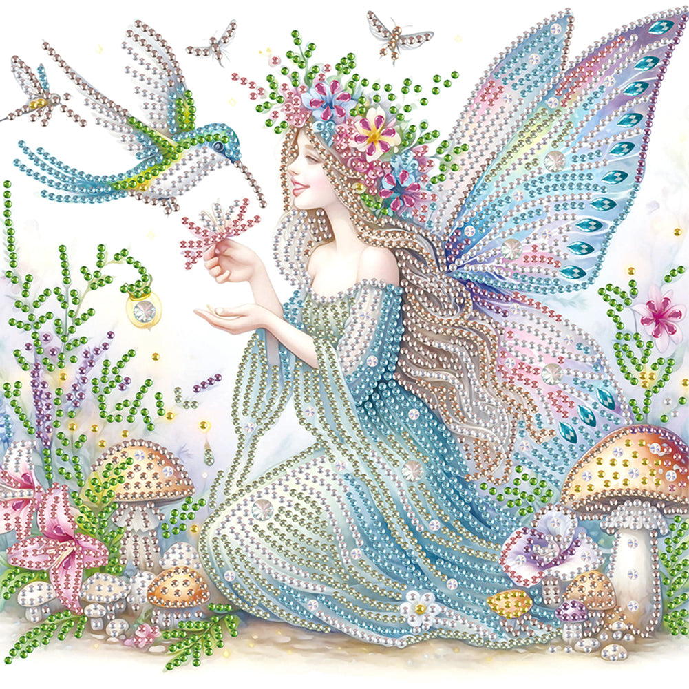 Diamond Painting - Partial Special Shaped - Elf fairy (30*30CM)