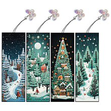 Load image into Gallery viewer, 4Pcs Special Shaped Christmas Animal Diamond Painting Bookmark for Reading Lover
