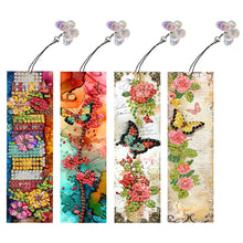 Load image into Gallery viewer, 4Pcs Special Shaped Christmas Animal Diamond Painting Bookmark for Reading Lover
