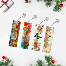 Load image into Gallery viewer, 4Pcs Special Shaped Christmas Animal Diamond Painting Bookmark for Reading Lover
