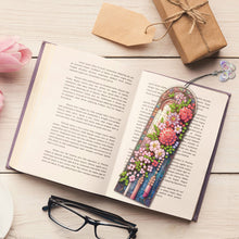 Load image into Gallery viewer, 3Pcs Special Shaped Flowers Diamond Painting Bookmark Making Kit for Home Office
