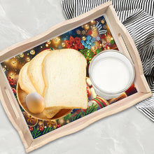 Load image into Gallery viewer, Wooden Christmas Rabbit 5D Diamond Painting Tray Art Craft for Desk Coffee Table
