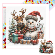 Load image into Gallery viewer, Diamond Painting - Full Square - Christmas snowman (40*40CM)
