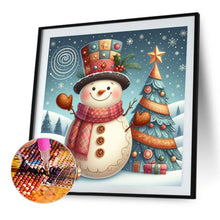 Load image into Gallery viewer, Diamond Painting - Full Square - Christmas snowman (40*40CM)
