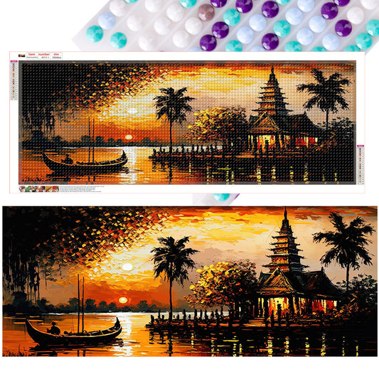 Diamond Painting - Full Round - Beautiful scenery (100*40CM)