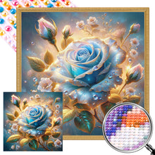 Load image into Gallery viewer, AB Diamond Painting - Full Round - Beautiful Blue Roses (40*40CM)
