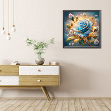 Load image into Gallery viewer, AB Diamond Painting - Full Round - Beautiful Blue Roses (40*40CM)
