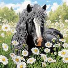 Load image into Gallery viewer, Diamond Painting - Partial Special Shaped - Horse (30*30CM)
