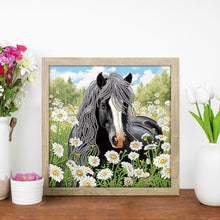 Load image into Gallery viewer, Diamond Painting - Partial Special Shaped - Horse (30*30CM)
