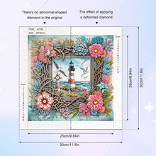 Load image into Gallery viewer, Diamond Painting - Partial Special Shaped - Framed Lighthouse (30*30CM)
