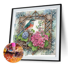 Load image into Gallery viewer, Diamond Painting - Partial Special Shaped - Framed Flowers and Birds (30*30CM)
