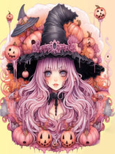 Load image into Gallery viewer, Diamond Painting - Full Round - Pumpkin witch (30*40CM)
