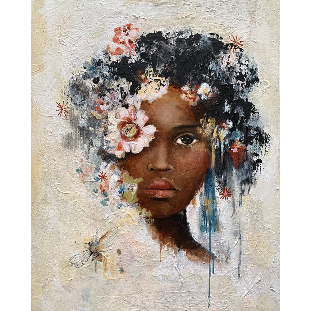 Diamond Painting - Full Round - Oil painting woman (40*50CM)
