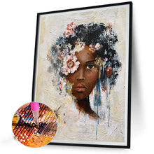 Load image into Gallery viewer, Diamond Painting - Full Round - Oil painting woman (40*50CM)
