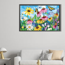 Load image into Gallery viewer, Diamond Painting - Full Round - Butterfly flowers (60*40CM)
