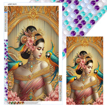 Load image into Gallery viewer, Diamond Painting - Full Round - Parrot Goddess (40*70CM)
