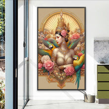 Load image into Gallery viewer, Diamond Painting - Full Round - Parrot Goddess (40*70CM)
