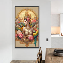 Load image into Gallery viewer, Diamond Painting - Full Round - Parrot Goddess (40*70CM)
