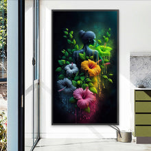 Load image into Gallery viewer, Diamond Painting - Full Round - Flower Girl (40*70CM)
