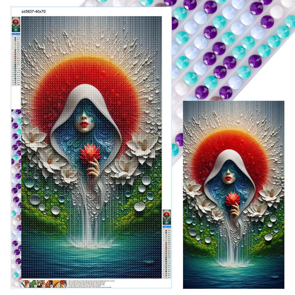 Diamond Painting - Full Round - Flower Saint (40*70CM)