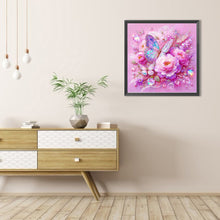 Load image into Gallery viewer, AB Diamond Painting - Full Round - Peony butterfly (40*40CM)

