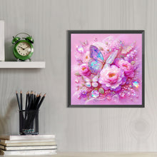 Load image into Gallery viewer, AB Diamond Painting - Full Round - Peony butterfly (40*40CM)

