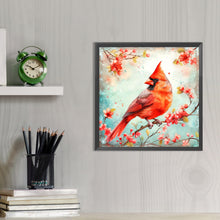 Load image into Gallery viewer, AB Diamond Painting - Full Round - Cardinal on branch (40*40CM)

