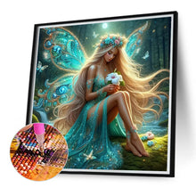 Load image into Gallery viewer, Diamond Painting - Full Round - Butterfly Girl (40*40CM)
