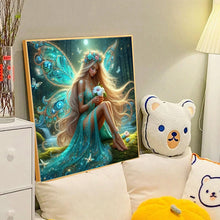 Load image into Gallery viewer, Diamond Painting - Full Round - Butterfly Girl (40*40CM)

