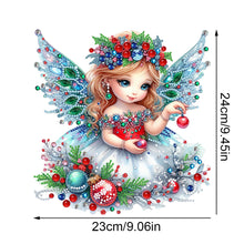 Load image into Gallery viewer, Acrylic Special Shape Christmas Girl Diamond Painting Tabletop Ornaments
