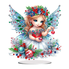 Load image into Gallery viewer, Acrylic Special Shape Christmas Girl Diamond Painting Tabletop Ornaments
