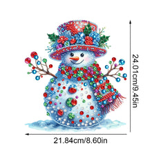 Load image into Gallery viewer, Acrylic Special Shape Christmas Snowman Diamond Painting Tabletop Ornaments
