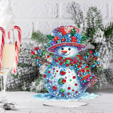 Load image into Gallery viewer, Acrylic Special Shape Christmas Snowman Diamond Painting Tabletop Ornaments

