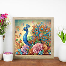 Load image into Gallery viewer, 4pcs Partial Special Diamond Painting Set - Peacock (30*30CM)
