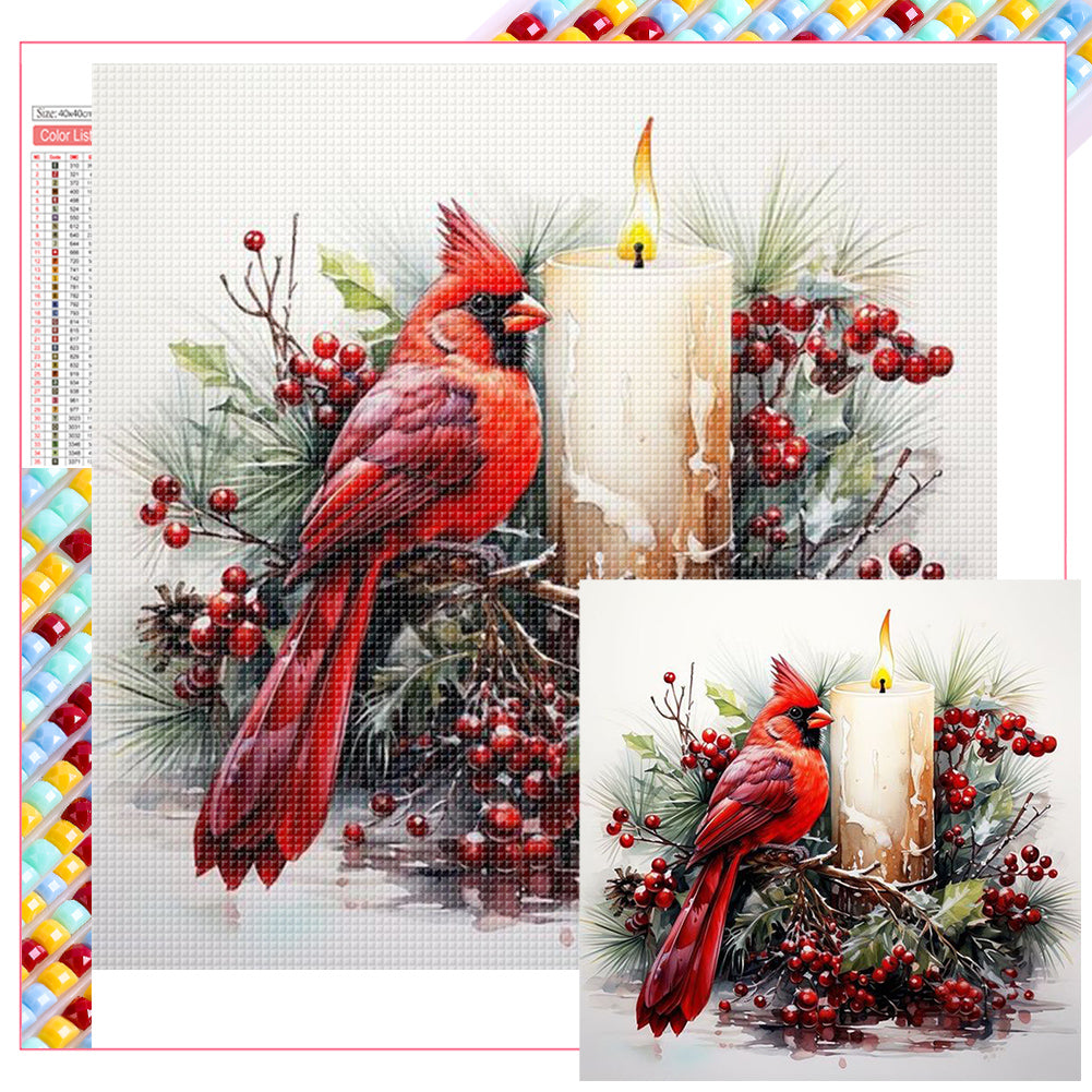 Diamond Painting - Full Square - Red Cardinal (40*40CM)