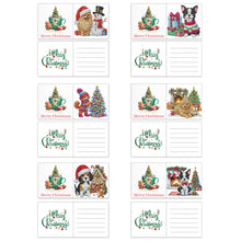 Load image into Gallery viewer, 6Pcs Dogs DIY Diamond Painting Card Diamond Drawing Card Diamond Daily Wish Card
