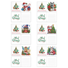 Load image into Gallery viewer, 6Pcs Dogs DIY Diamond Painting Card Diamond Drawing Card Diamond Daily Wish Card
