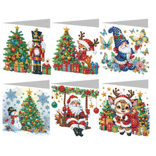 Load image into Gallery viewer, 6Pcs Dogs DIY Diamond Painting Card Diamond Drawing Card Diamond Daily Wish Card
