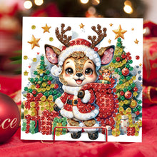 Load image into Gallery viewer, 6Pcs Dogs DIY Diamond Painting Card Diamond Drawing Card Diamond Daily Wish Card
