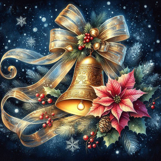 Diamond Painting - Full Square - Christmas Bells (40*40CM)