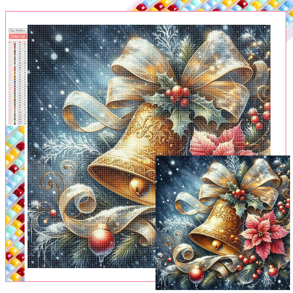 Diamond Painting - Full Square - Christmas Bells (40*40CM)