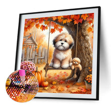 Load image into Gallery viewer, Diamond Painting - Full Square - Swing under Maple Tree (40*40CM)
