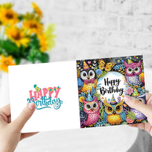 Load image into Gallery viewer, 6Pcs Gnome Diamond Drawing Card Diamond Daily Wish Card for Holiday Party Favors

