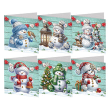 Load image into Gallery viewer, 6Pcs Gnome Diamond Drawing Card Diamond Daily Wish Card for Holiday Party Favors
