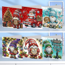 Load image into Gallery viewer, 6Pcs Gnome Diamond Drawing Card Diamond Daily Wish Card for Holiday Party Favors
