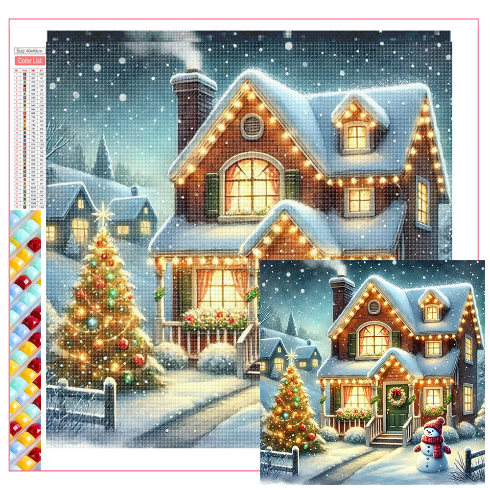 Diamond Painting - Full Square - Winter Snow Scenery (40*40CM)