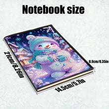 Load image into Gallery viewer, 50 Pages A5 Special Shaped Cartoon Snowman 5D Diamond Drawing Book Art for Teens
